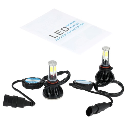 

Одна пара 40W 4000LM 9006 COB Автомобильная LED Фара Противотуманная Фара 12V 24V Обновление лампы 6000K белый
