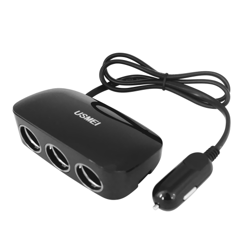 USMEI Multi-funzionale caricabatterie per auto accendisigari Splitter adattatore di alimentazione con display LCD 3-Ports accendisigari e 3.1A Dual USB Charging Ports per iPhone iPad Tablet Smartphone