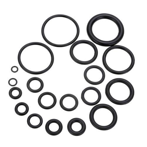

225pcs Portable Black Rubber O-Ring Assortment Washer Gasket Sealing Ring Kit 18 Sizes with Plastic Storage Box