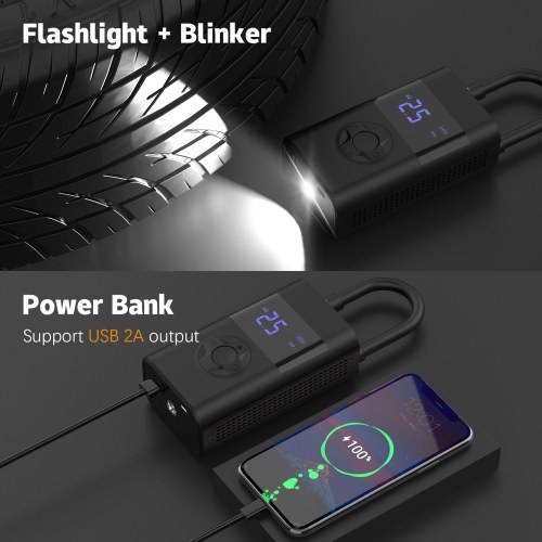 Portable Air Compressor for Car Tires Fast Air Pump 