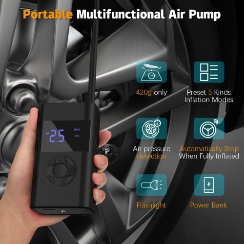 Portable Air Compressor for Car Tires Fast Air Pump 