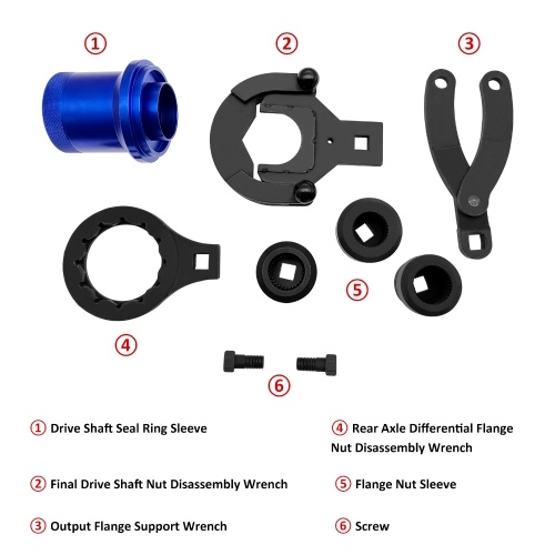 Rear Drive Axle Differential Installer Remover Tool Kit Rear Axle Differential Removal and Installer Tools Replacement for BMW 