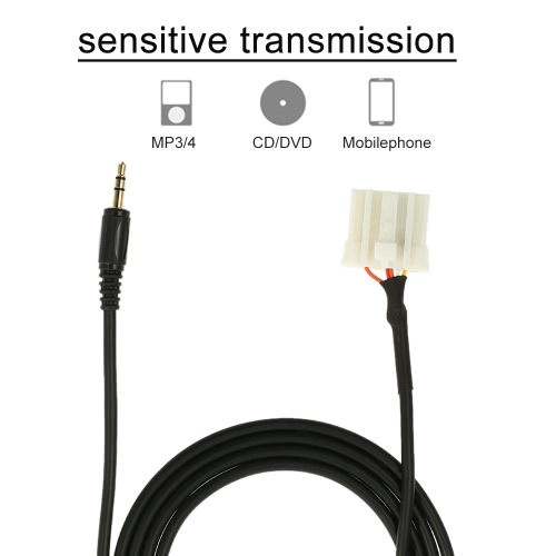 

KKmoon 3.5 mm Aux-in Cable Connection Line Audio CD Interface Adapter for Mazda 2 3 5 6 after 2006