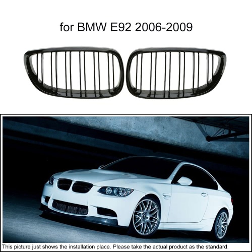 

One Pair of Car Gloss Black Front Grille Decoration Grilles for BMW E92 2006-2009