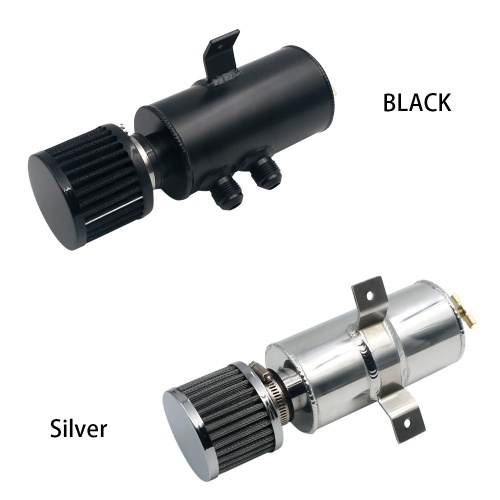 

AN10 Polished Aluminum Alloy Oil Catch Can with Breather Filter