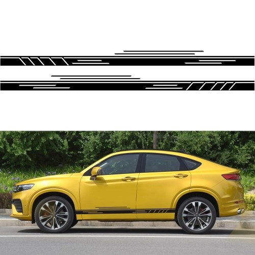 

1Pair Car Sticker Side Door Stripes Sticker Racing Decal Auto Body Decor