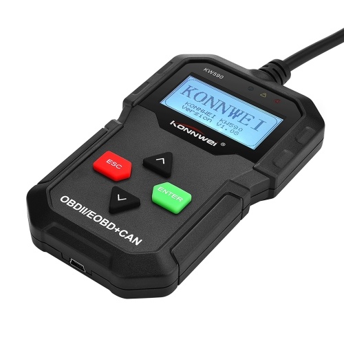 KONNWEI OBDII Scanner, KW590 Car Code Reader, CAN Diagnostic Scan Tool and Full OBDII EOBD Functions ,with Class Enhanced Universal Automotive Check Engine Light Reader, for all Cars after 1996