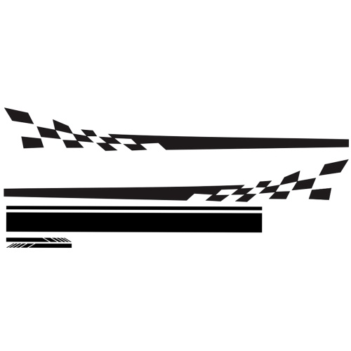 

5Pcs Car Side Door Body Hood Rearview Mirror Decal Stripes Sticker Racing Decals