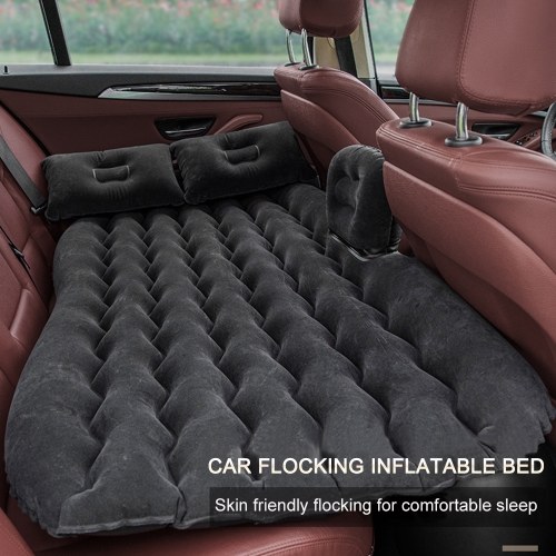 

Wave Round Pier Air Bed Car Travel Inflatable Mattress Travel Sleeping Camping Cushion Back Seat Pads with Two Air Pillows