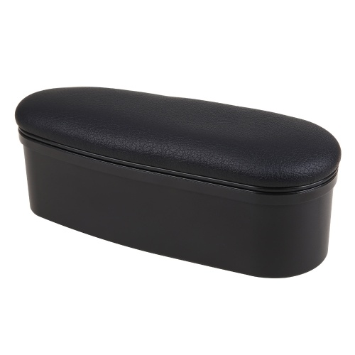 2-in-1 Car Left Door Armrest Support Storage Box Left Hand Handrail Support Anti-fatigue Car Interior Accessory Black