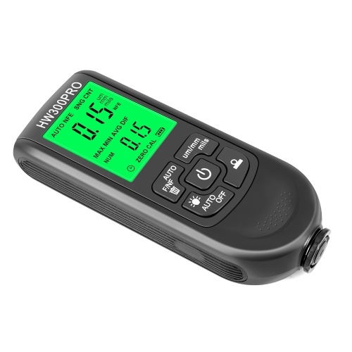 Car Paint Coating Thickness Gauge Metal Coating Thickness Gauge 0-2000UM  Fe and NFe Probe Measuring Gauge 