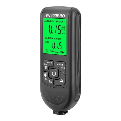 Car Paint Coating Thickness Gauge Metal Coating Thickness Gauge 0-2000UM  Fe and NFe Probe Measuring Gauge 