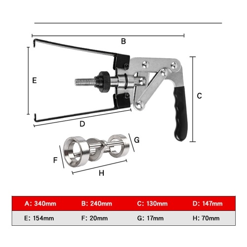 Car Valves Spring Remover Pressure Type Vernier Pliers Auto OilSeal Disassembly and Assembly Tool Valves Spring Puller 