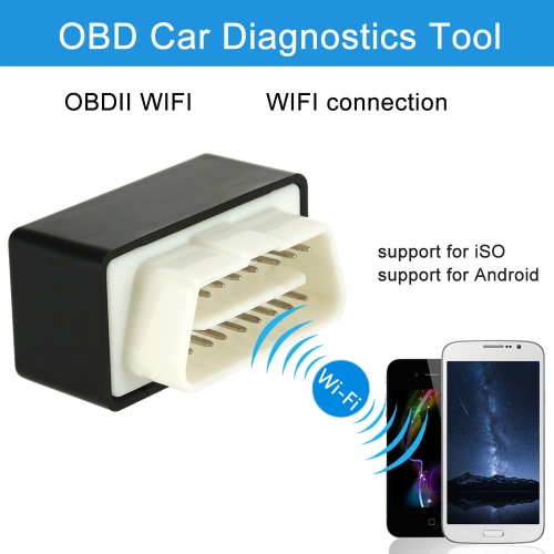 

ALBABKC WiFi OBD OBDII Car Diagnostic Scanner Tool Code Reader for Android iPhone6 6plus iPad