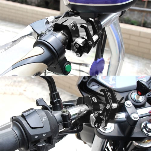

7/8" 22mm CNC Aluminum Motorcycle Handlebar Luggage Helmet Bag Hanger Hook Universal Holder