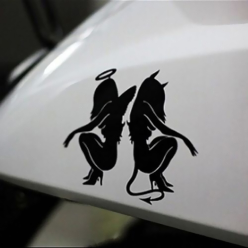 Angels and Demons Car Body Styling Sticker Removable Waterproof