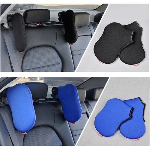 

Thickened Pure Color Adjustable Neck Support Protector Car-mounted Car Seat Headrest for Kids and Adults