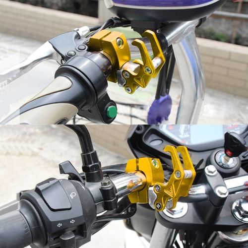 

7/8 "22мм CNC алюминиевый Мотоцикл Handlebar багажа Шлем сумка вешалка крюк Универсальный держатель