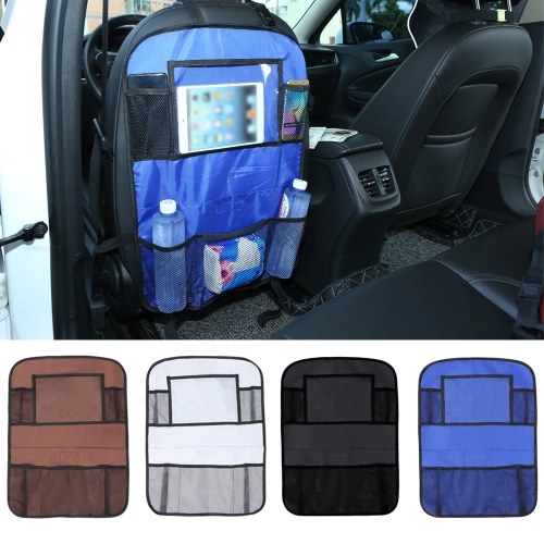 

Car Seat Back Organizer Bag Backseat Storage Box Automobile Pouch Coffee