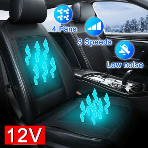 

12V 3D Mesh Spacer Cooling Car Seat Cushion Cover Air Ventilated Fan Conditioned Cooler Pad