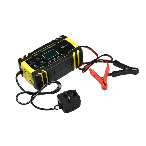 

3-Stage Automatic Smart Battery Charger LCD Display