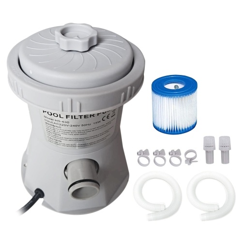 

110V-240V Electric Swimming Pool Filter Pump Pool Pump and Filter Kit for Above Ground Pools Water Circulating Cleaning Tool