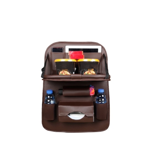 

Car Backseat Organizer PU Leather Auto Back Seat Cushion for Kids