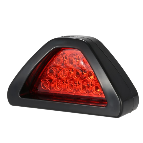 

F1 Style 12 LED Car Brake Reverse Lamp Vehicle Warning Strobe Flash Light Red