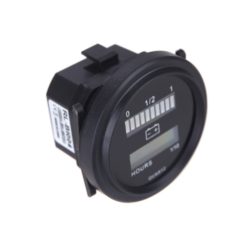 

12V/24V/36V/48V/72V LED Digital Battery Status Charge Indicator with Hour Meter Gauge