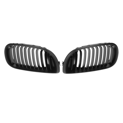 

Matt Black Front Kidney Grill Grilles for BMW E46 02-05 4 door 4D 3 Series