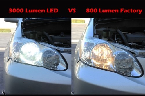 

2PCS H8 6000LM 30W Auto LED Лампа Фары 6000K Все в одном