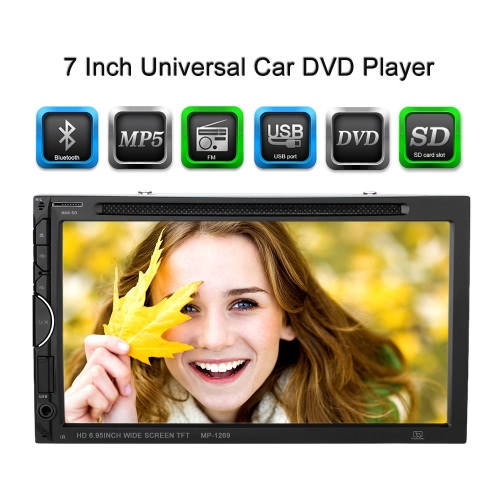

7 Inch Universal 2 Din Car DVD/USB/SD Player