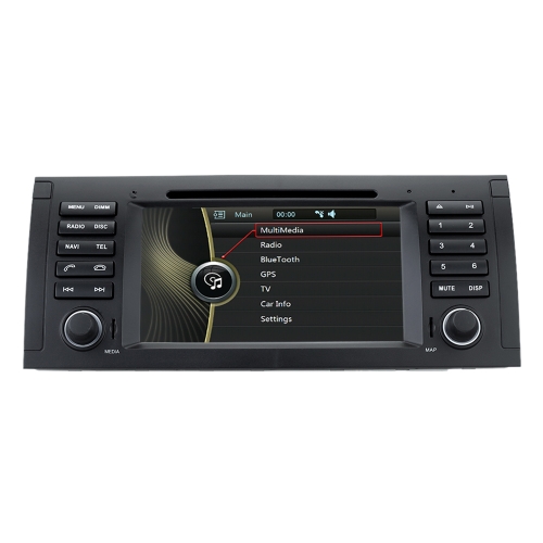 7 Touch Screen 2 Din Car DVD Player GPS Navigation In Dash Radio PC Stereo Head Unit For BMW 5 Series E39 X5 E53 Free Map Card