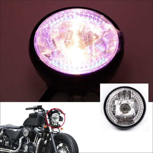 

7 " Мотоциклетная фара LED Лампа сигнала поворота с H4 лампочкой для Harley