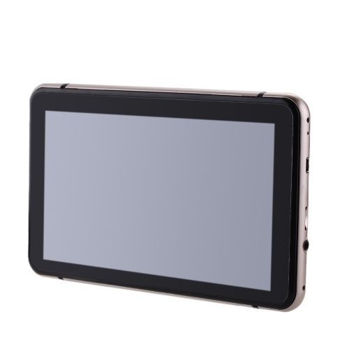 

Second Hand 7" HD Touch Screen Portable Car GPS Navigation 128MB RAM 4GB FM Video Play Champagne Gold Car Navigator +Free Map
