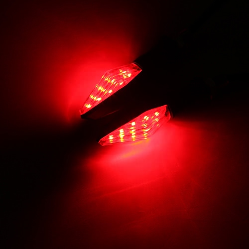 

2Pcs 12V Clear Lens Supper Bright Motorcycle Turn Signal Lights 9 LED Indicator
