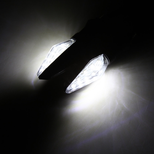 

2Pcs 12V Clear Lens Supper Bright Motorcycle Turn Signal Lights 9 LED Indicator