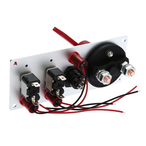 

Flip-up Start Ignition 2 Rockers Switch Panel Button DIY Car Modification Switch with LED Indication 12V Accessory for Racing Spor
