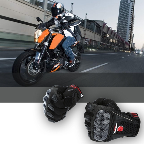 SCOYCO MC09 voll Finger Carbon Sicherheit Radfahren Motorradsport Reiten Schutzhandschuhe