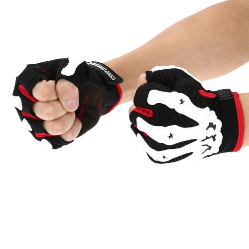 Motorrad-pro Biker halben Finger Radfahren, Rennen, Reiten Schutzhandschuhe M L XL