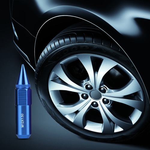 

20pcs M12*1.5 Spiked Aluminium Extended Car Wheel Lug Nut High Strength Hardness