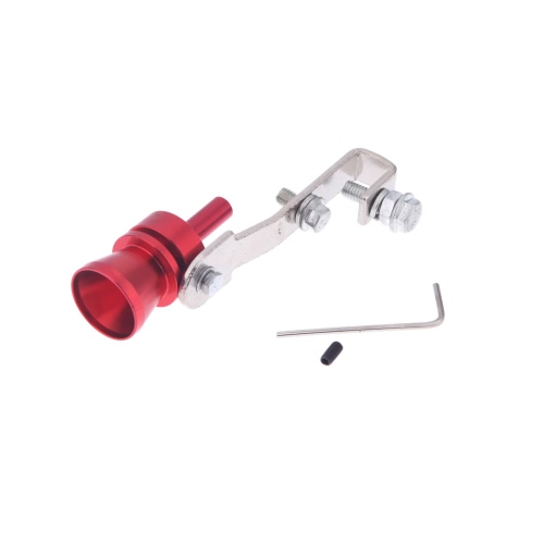 Turbo Sound Whistle Exhaust Pipe Tailpipe Blow-off Valve Aluminum Size M Red