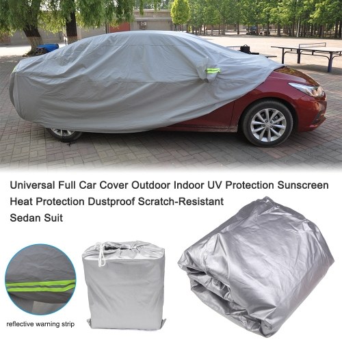 

Universal Full Car Cover Outdoor Indoor UV Protection Sunscreen Heat Protection Dustproof Scratch-Resistant Sedan Suit M-XXL