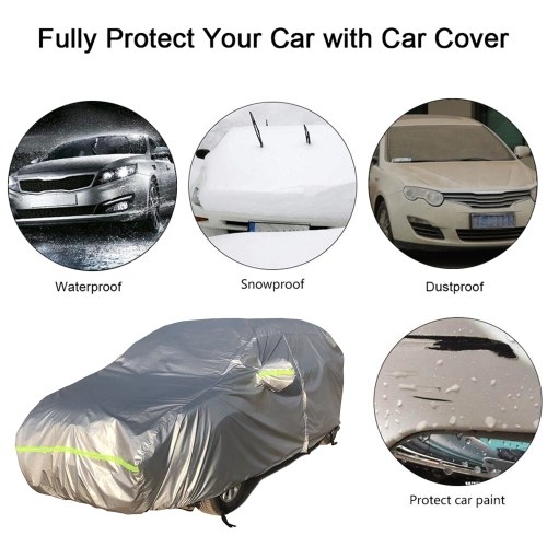 Car Cover Full Covers Sunscreen Protection Dustproof and Waterproof Cover UV Scratch-Resistant for 4X4/SUV Business Car