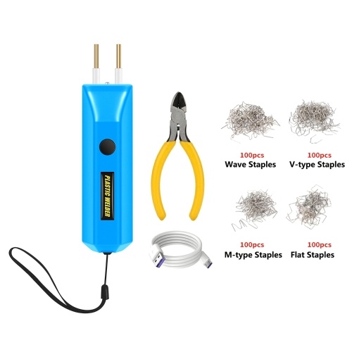Kit de soldagem de plástico de mão sem fio com grampos 400PCS