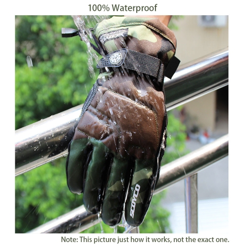 

Scoyco Camouflage Color Waterproof Windproof Keep Warm Gloves Breathable Full Finger Motorcycle Cycling Racing Riding Skiing Prote