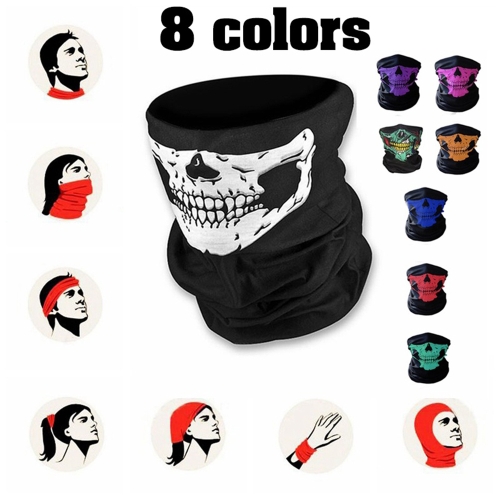 

Unseamed Multifunctional Headband Skull Bandana Helmet Neck Face Mask