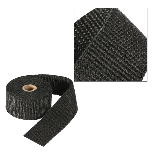 

5m Exhaust Heat Wrap Roll Fiberglass Heat Insulated Wrap Durable Heat Shield Tape for Motorcycle Car with 6 Ties