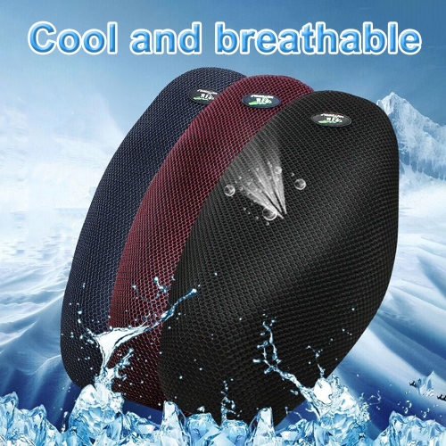 

3D Motorcycle Electric Bike Breathable Net Seat Cover Protector Cushion