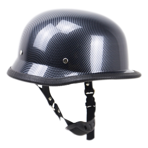 

Motorcycle Matte Black German Half Face Helmet Chopper Cruiser Biker M/L/XL